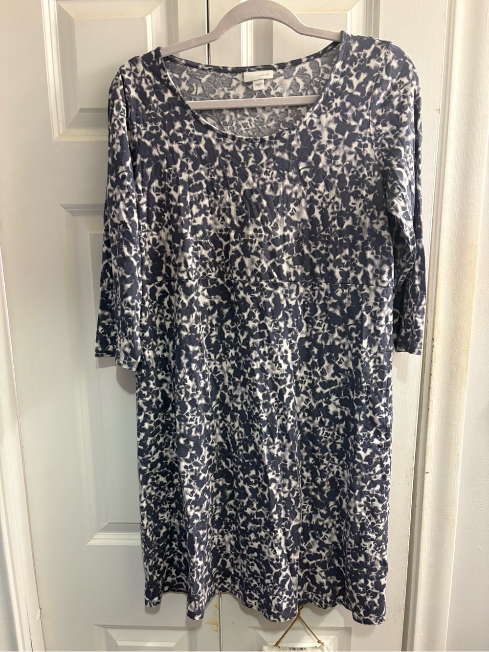 J. Jill Patterned Scoop Neck dress pockets
